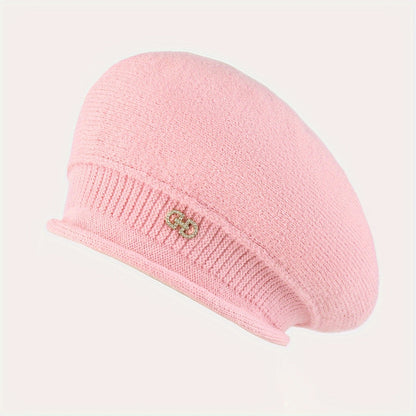 Chic gestricktes Beret für Damen – Eleganz und Wärme für den Winter