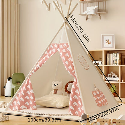 KiddieTipi Multifunktionales Tipi Zelt – Weiche Zelte für drinnen und draußen