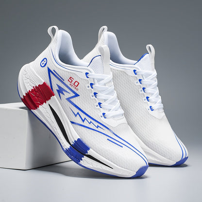 Leichte atmungsaktive Laufschuhe für Herren – Stilvolle Outdoor-Sneaker