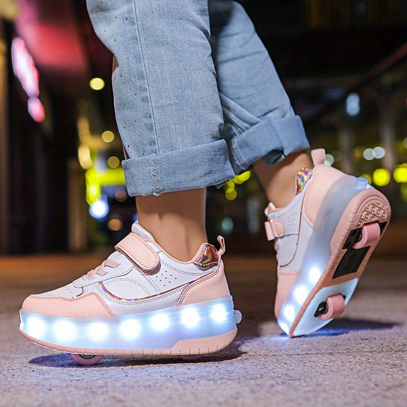 FlashRider Leuchtende Rollschuh-Sneakers – Für Kinder mit Lichterspektakel