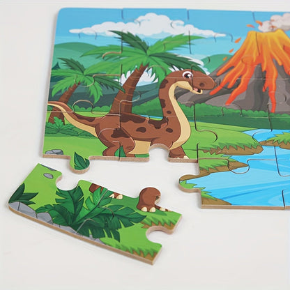 Pädagogisches Dinosaurierpuzzle – Für kreatives Lernen und Spielspaß