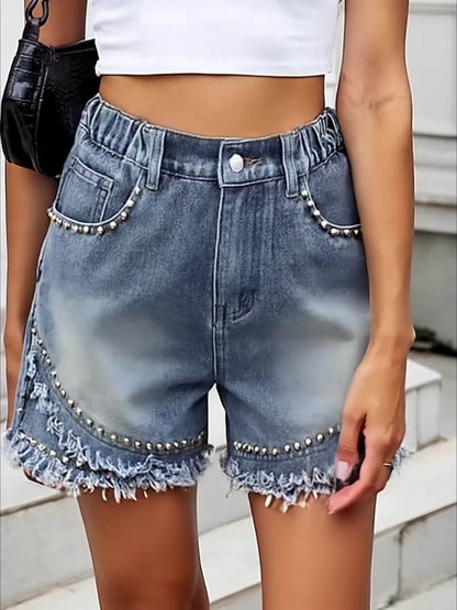 Punkrock Denim Shorts – Schlank und Trendy