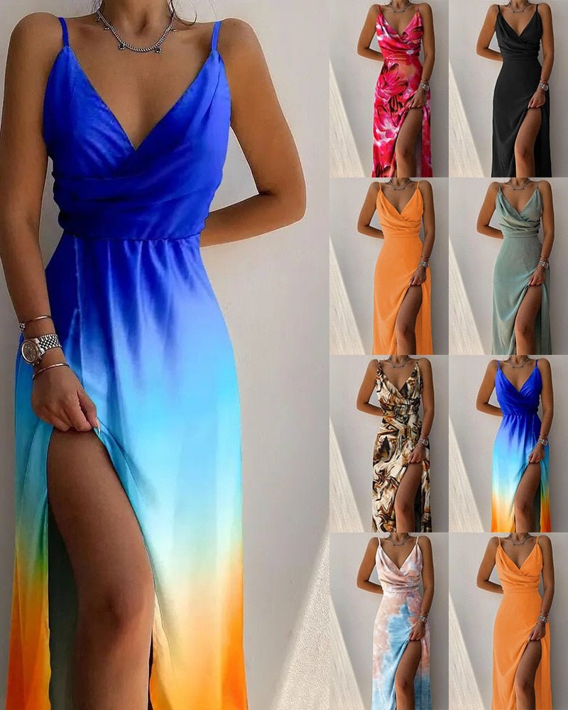 LunaWave Maxi-Kleid – Stilvolles Sommerkleid für Damen