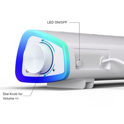 SonicBeam Gaming Soundbar – Dynamischer Klang mit LED-Ambiente