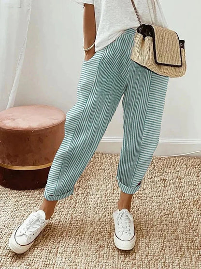 Mila Gestreifte Hose – Für einen trendigen und komfortablen Look