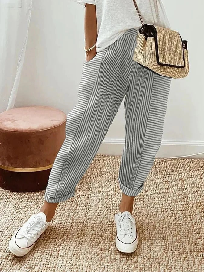 Mila Gestreifte Hose – Für einen trendigen und komfortablen Look