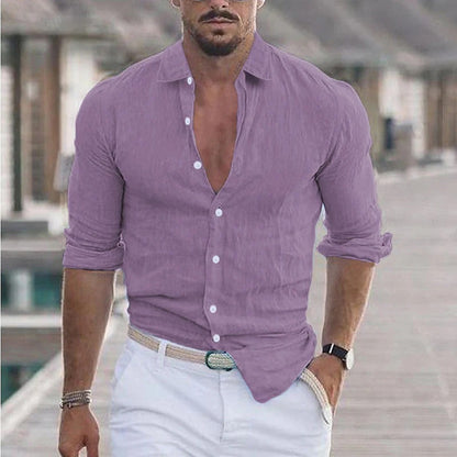 Breeze Luxe Leinen Hemd – Frisch und Komfortabel für Herren