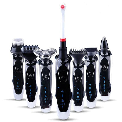 Komplettes 7-in-1 Rasier- und Trimmset – Flexibel und Effizient