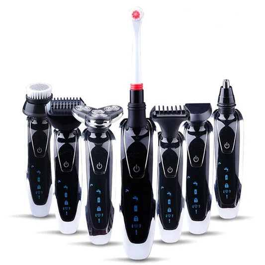 Komplettes 7-in-1 Rasier- und Trimmset – Flexibel und Effizient