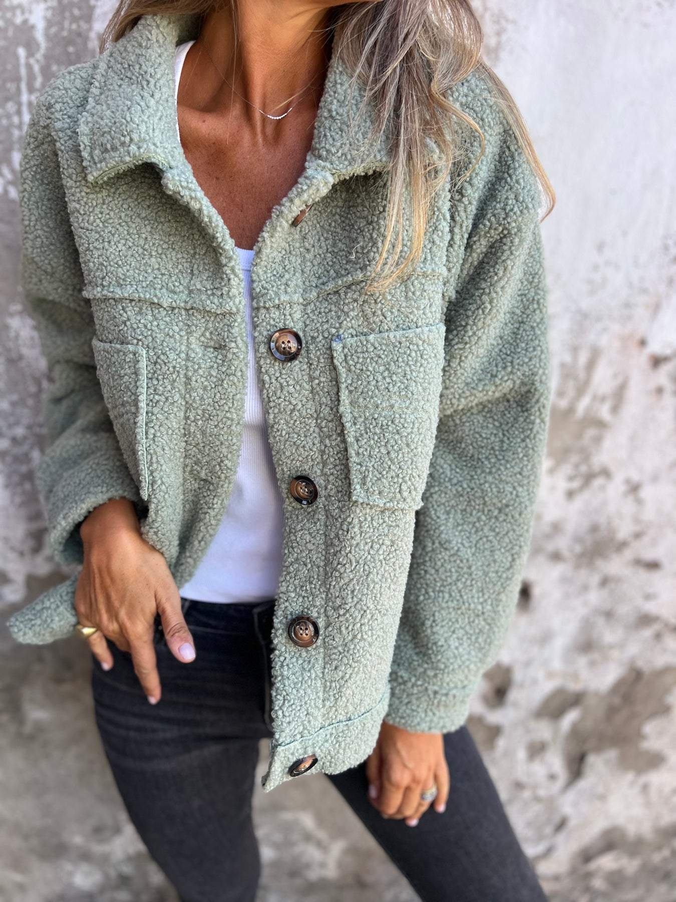 Sanne's Gemütliche Teddyjacke – Für Warme und Stilvolle Tage