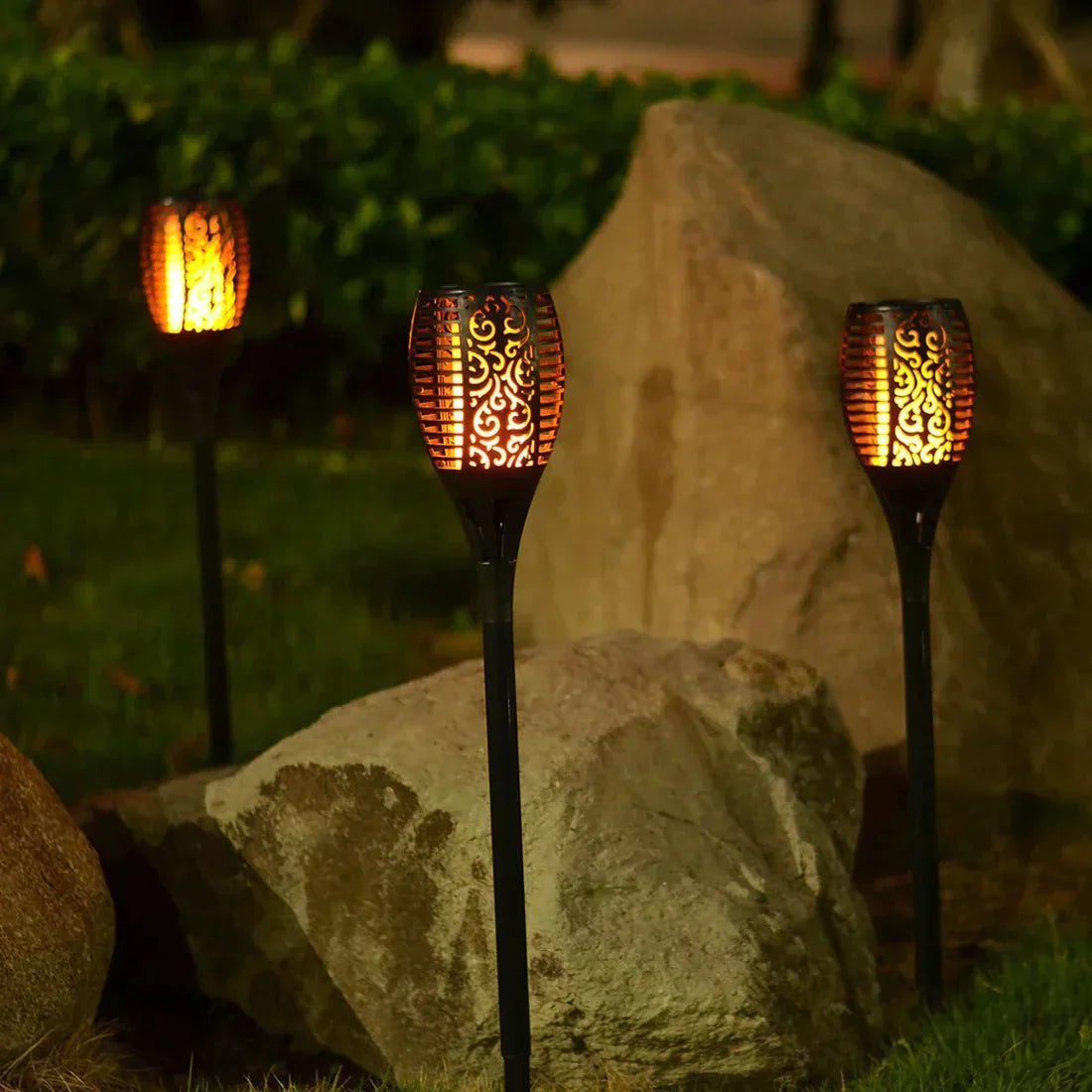 Solara Gartenfackeln mit Solarenergie – Magisches Flammenlicht für draußen