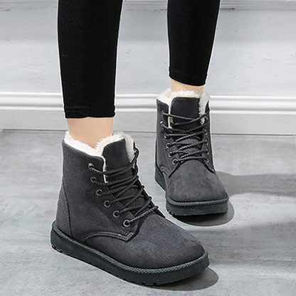 Victoria Winterboots - Bequeme Wildleder Boots mit Fleece Futter