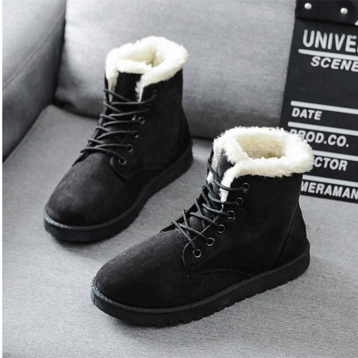 Victoria Winterboots - Bequeme Wildleder Boots mit Fleece Futter