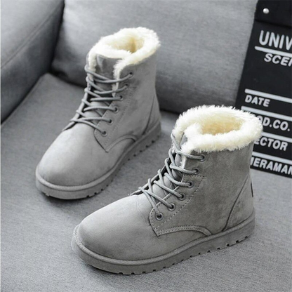Victoria Winterboots - Bequeme Wildleder Boots mit Fleece Futter