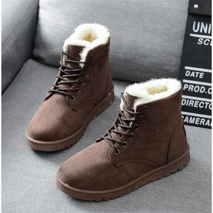 Victoria Winterboots - Bequeme Wildleder Boots mit Fleece Futter