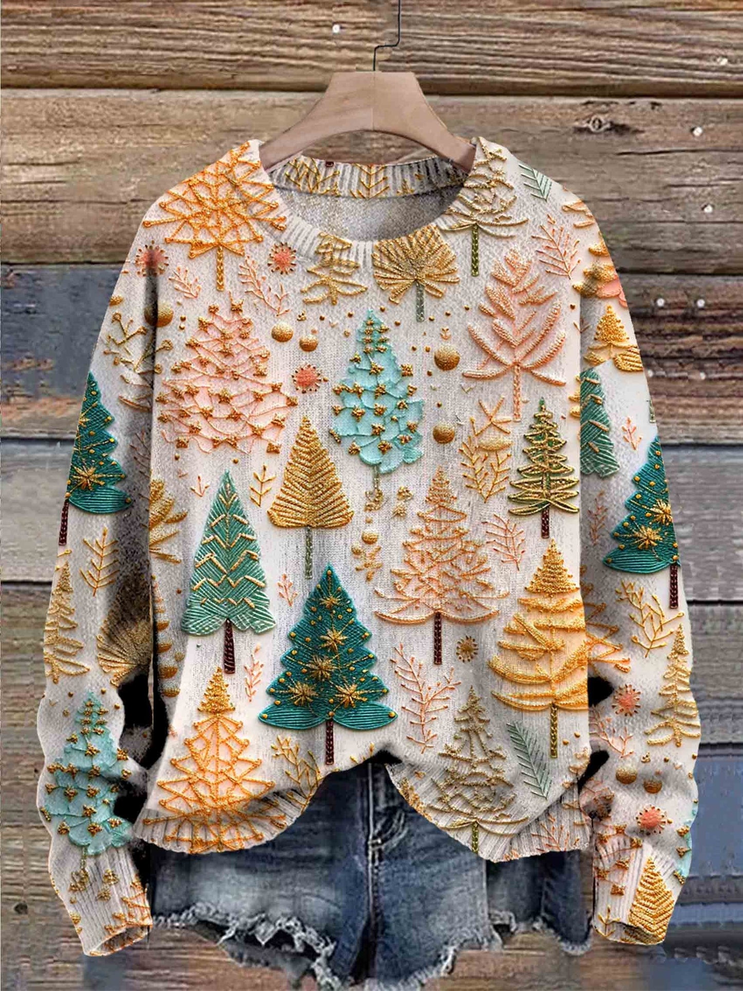 Mila Gestrickter Weihnachtspullover - Für eine Festliche und Gemütliche Atmosphäre
