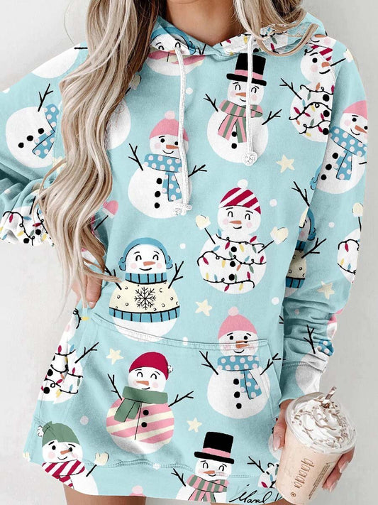 Schneemann Hoodie – Wärme und Freude