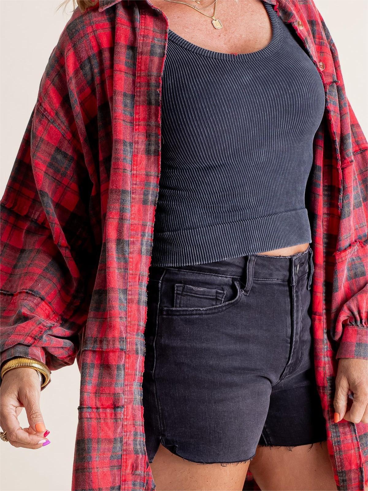 Sarah Casual Overshirt – Bequem und Stilvoll