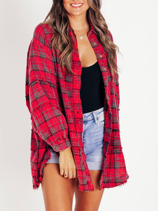 Sarah Casual Overshirt – Bequem und Stilvoll