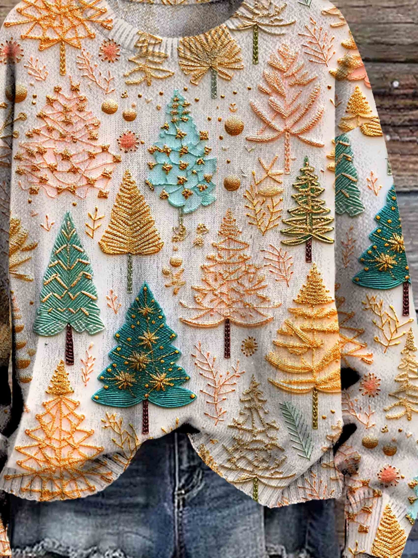 Mila Gestrickter Weihnachtspullover - Für eine Festliche und Gemütliche Atmosphäre