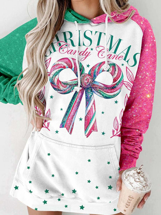 Weihnachts-Süßigkeiten Hoodie – Festlicher Stil und Komfort
