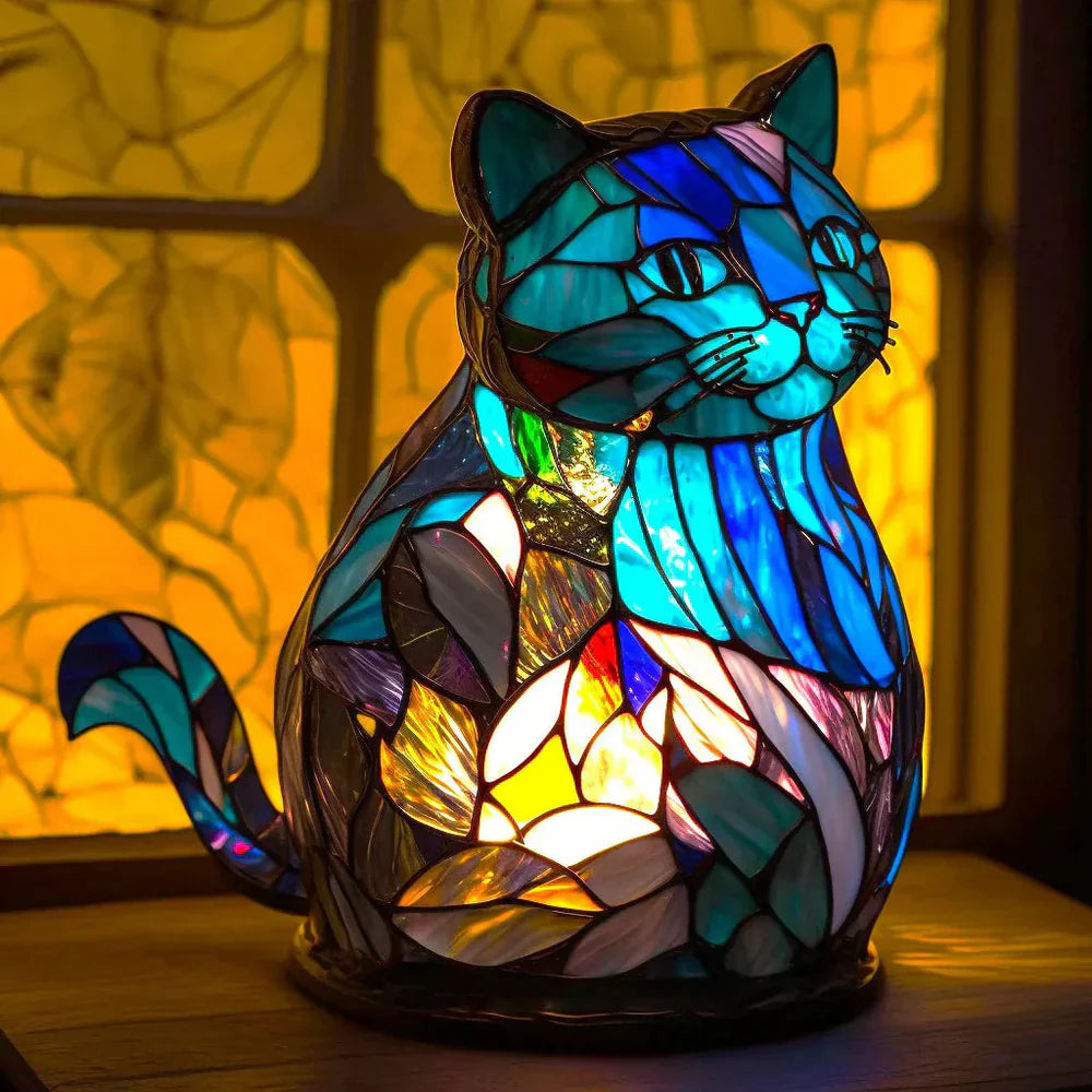 Künstlerische Glasmozaik Tierlampe – Farbe und Atmosphäre im Haus