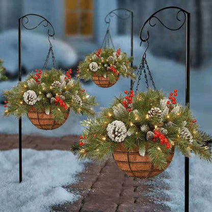 Weihnachtlicher Hängekorb