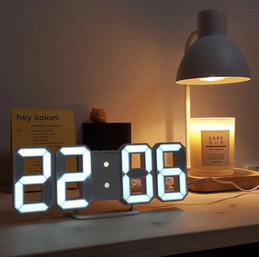 Smart 3D Digitale Uhr – Modernes Design für deinen Nachttisch