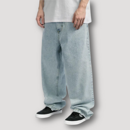 Coole Baggy Denim Jeans für Herren – Entspannte Passform und Urban Look