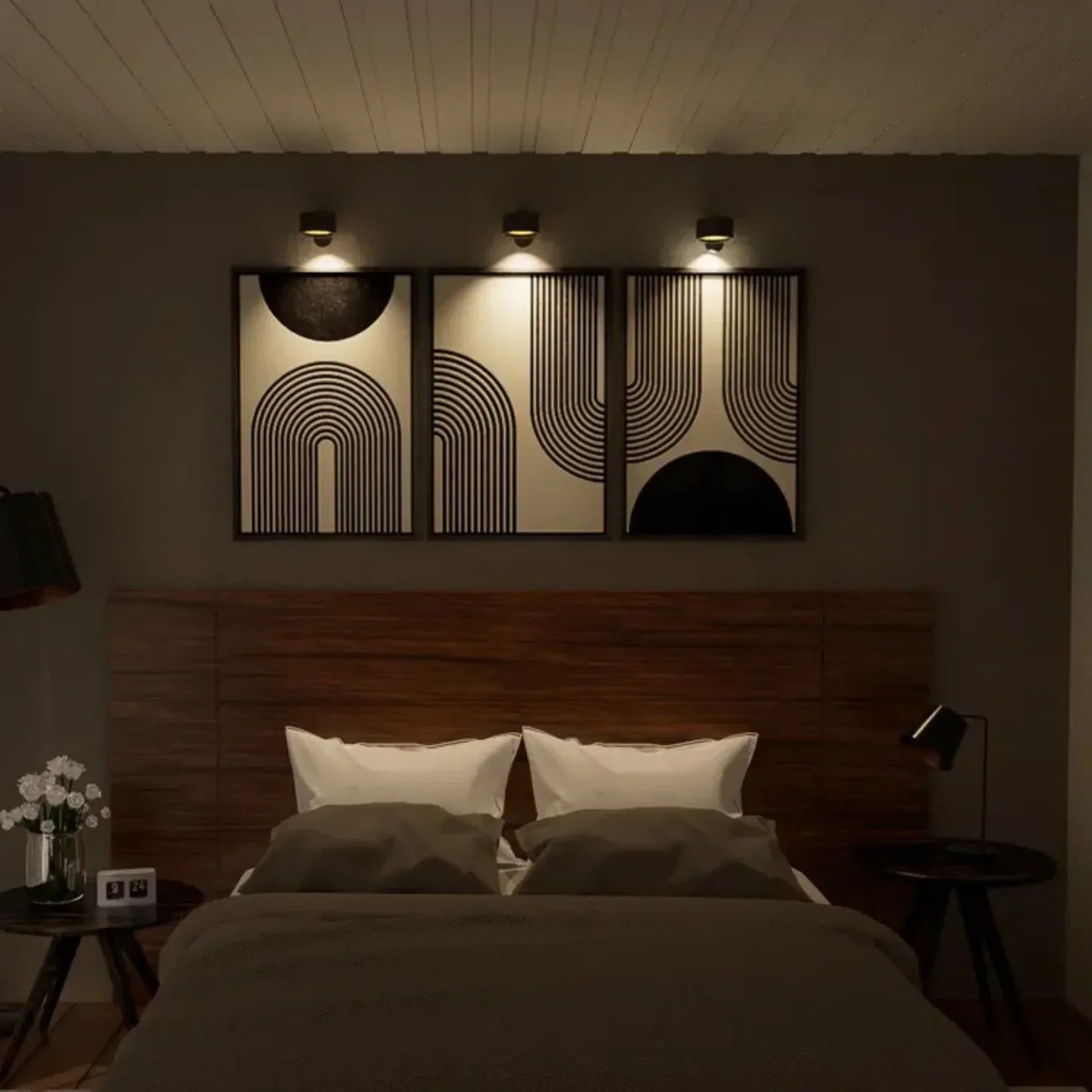 Moderne LED-Wandleuchte