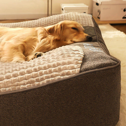 Orthopädisches Hundebett mit Kopfkissen – Luxus und Komfort