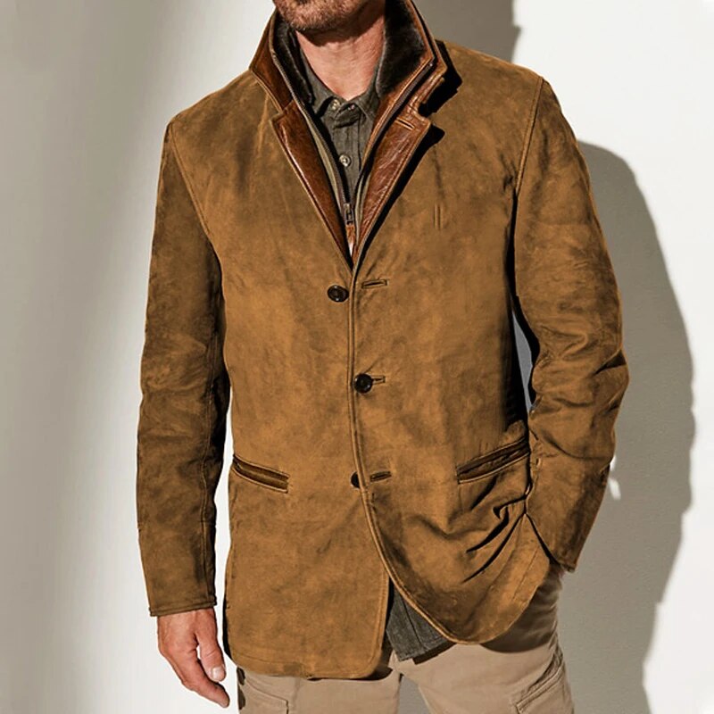 Luxus Wildleder Herrenjacke – Stylische und raffinierte Jacke für jede Gelegenheit