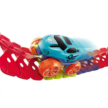 Bunte flexible Rennbahn – Spaß und Kreativität
