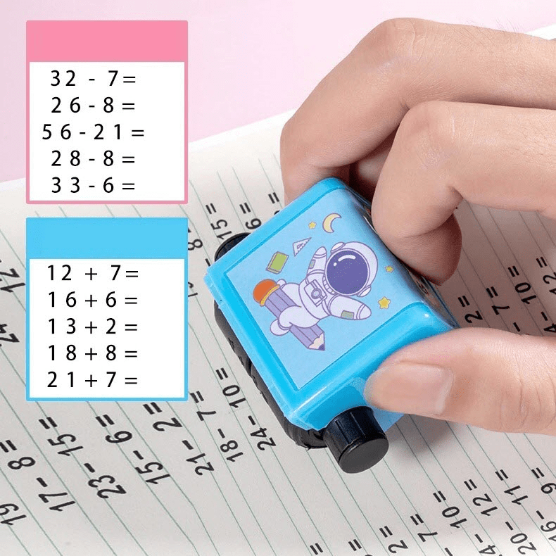 MathMaster Stempelset - Spielerisches Rechnen Lernen für Kinder