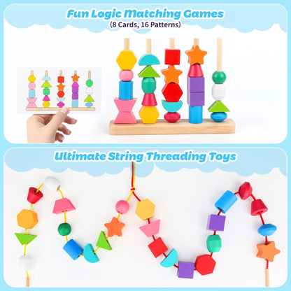 Kreative Stapelbausteine Set – Montessori-Spielzeug für Kinder