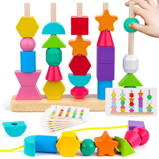 Kreative Stapelbausteine Set – Montessori-Spielzeug für Kinder