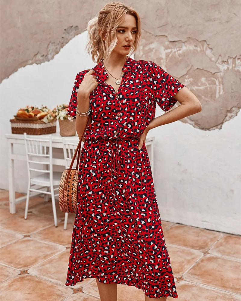 Daniella Midi Kleid – Elegant und Leicht für Sonnige Momente