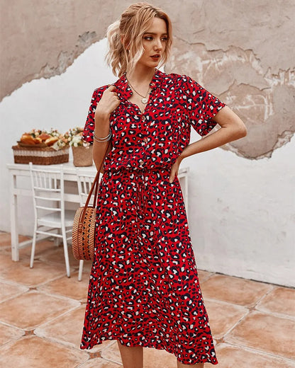 Daniella Midi Kleid – Elegant und Leicht für Sonnige Momente