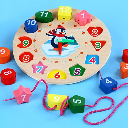 TijdLeraar – Holz Uhr für Lehrreichen Spielspaß