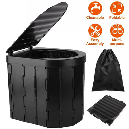 Zusammenklappbares Campingtoilet – Stabil & Tragbar