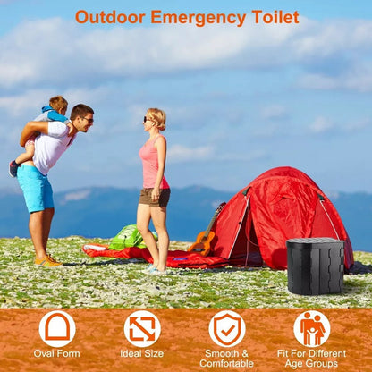 Zusammenklappbares Campingtoilet – Stabil & Tragbar