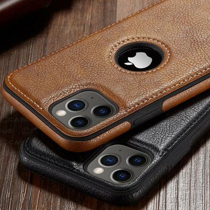 Luxuriöse Leder iPhone Hülle – Geschäftlich & Schützend