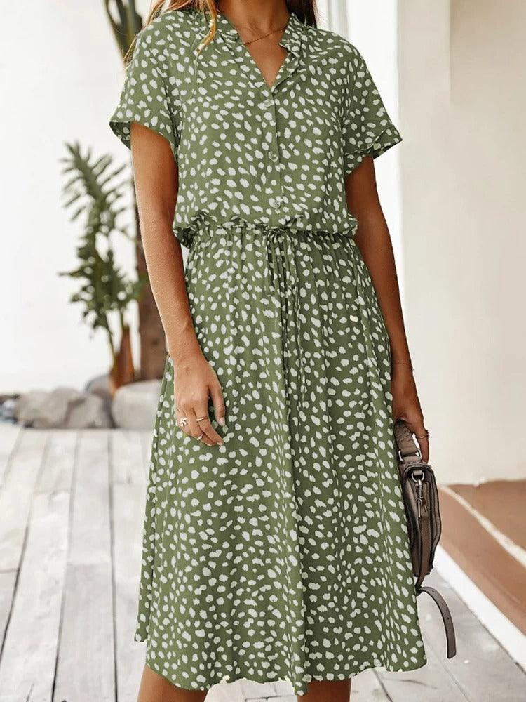 Daniella Midi Kleid – Elegant und Leicht für Sonnige Momente