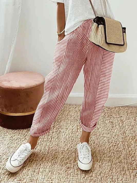 Mila Gestreifte Hose – Für einen trendigen und komfortablen Look