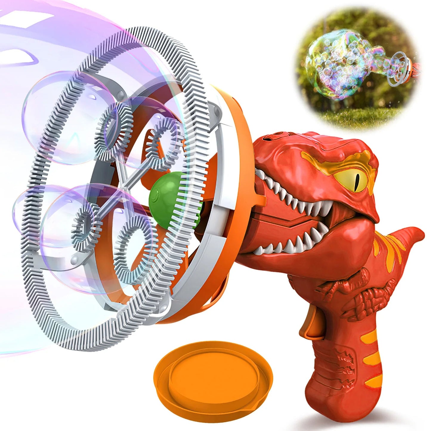 Dinosaurier-Seifenblasenpistole – Bubbles und Spaß