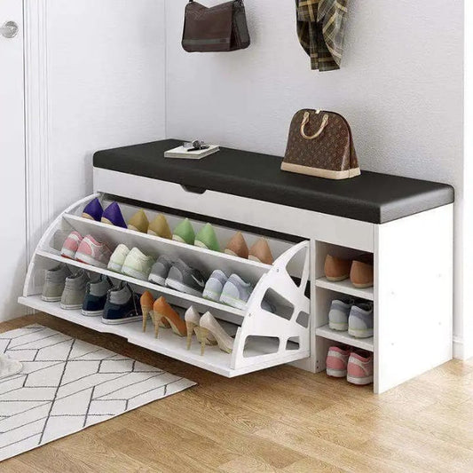 Multifunktionaler Schuhschrank mit Sitzbank – Schlank und Platzsparend