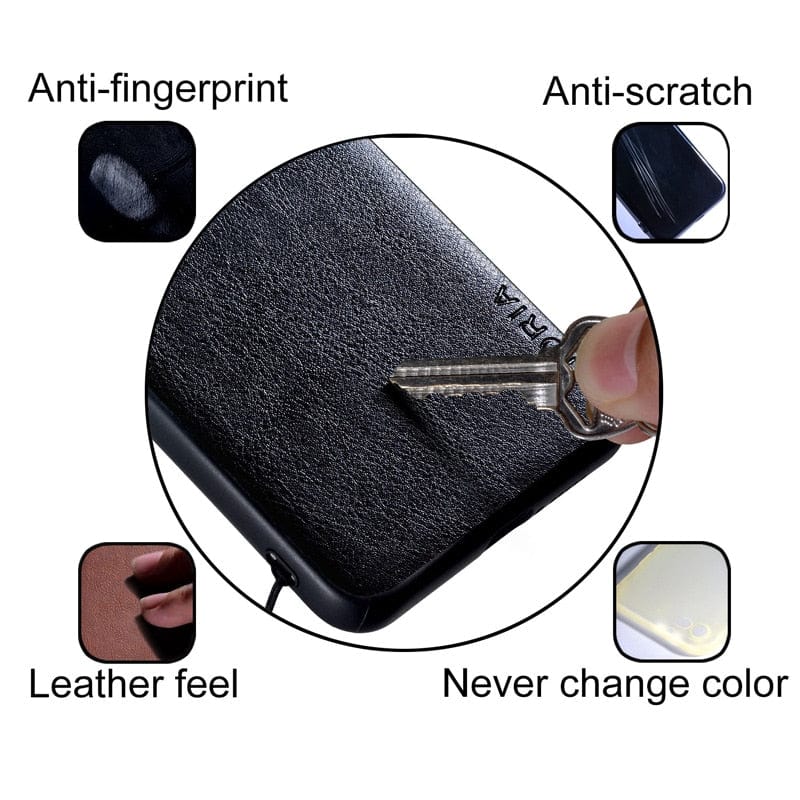 Premium Lederhülle für Flip-Handys – Elegant und Zuverlässig Schutz