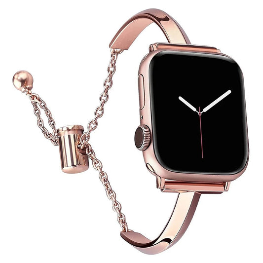 Slim Link Band – Luxuriöses Edelstahl-Armband für die Apple Watch für Damen