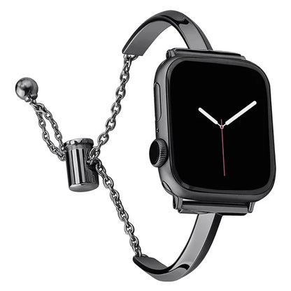 Slim Link Band – Luxuriöses Edelstahl-Armband für die Apple Watch für Damen