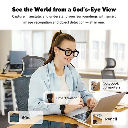 VisionX Smartglasses – Smarte Brille mit Kamera und Audio im stilvollen Design